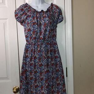 MPH Collection floral print off the shoulder elastic waist dress  Sz L